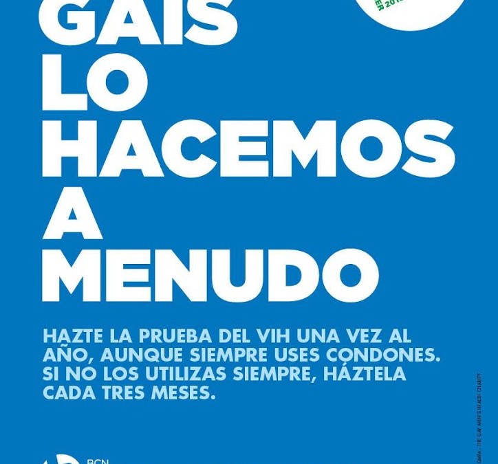 BCN Checkpoint lanza la campaña “Los gais lo hacemos a menudo” para promover que se incremente la frecuencia de la prueba del VIH